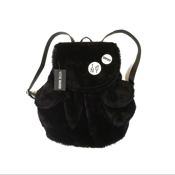steve madden fur backpack